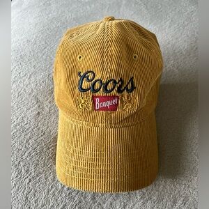 Corduroy Beer Baseball Hat Coors Banquet
